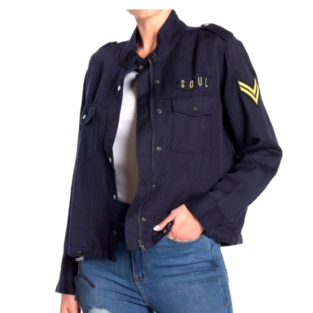 RAILS Collins Military Jacket in Indigo Soul
Patch Navy. Size Small